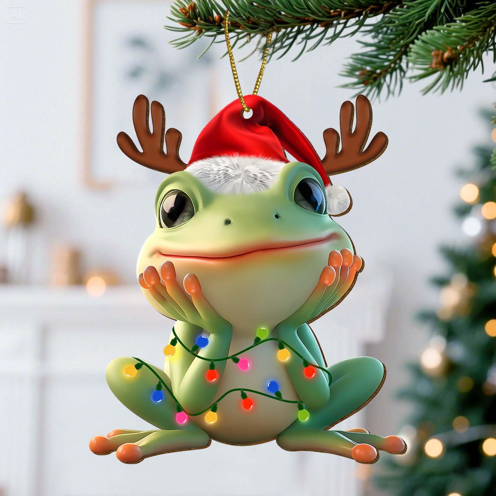 Amazon.co.jp: 365RUSTIC かわいいカエル クリスマスツリー 記念品